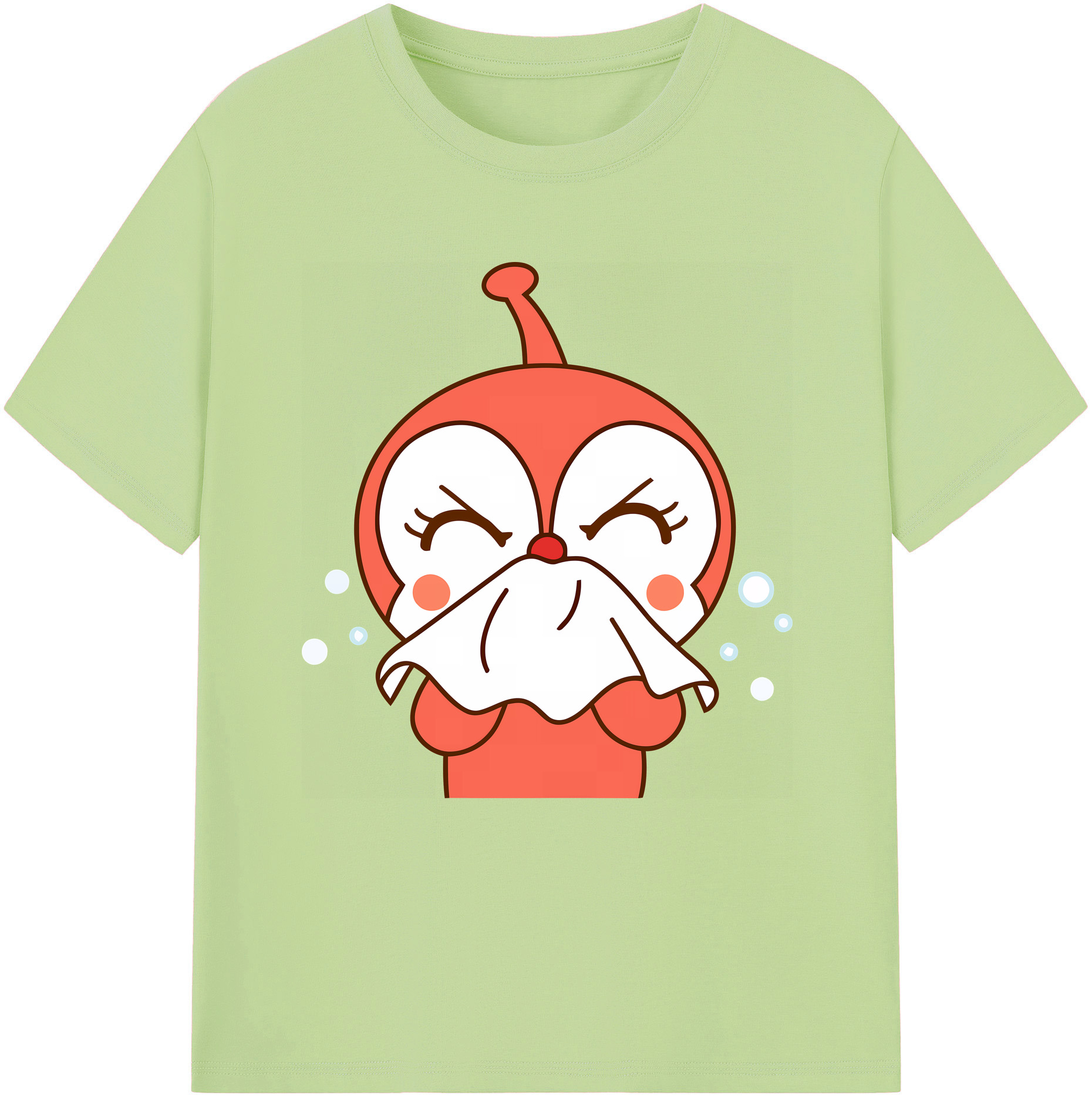 （画像用） アンパンマン Anpanman 綿100％半袖Tシャツ（フロントプリント）